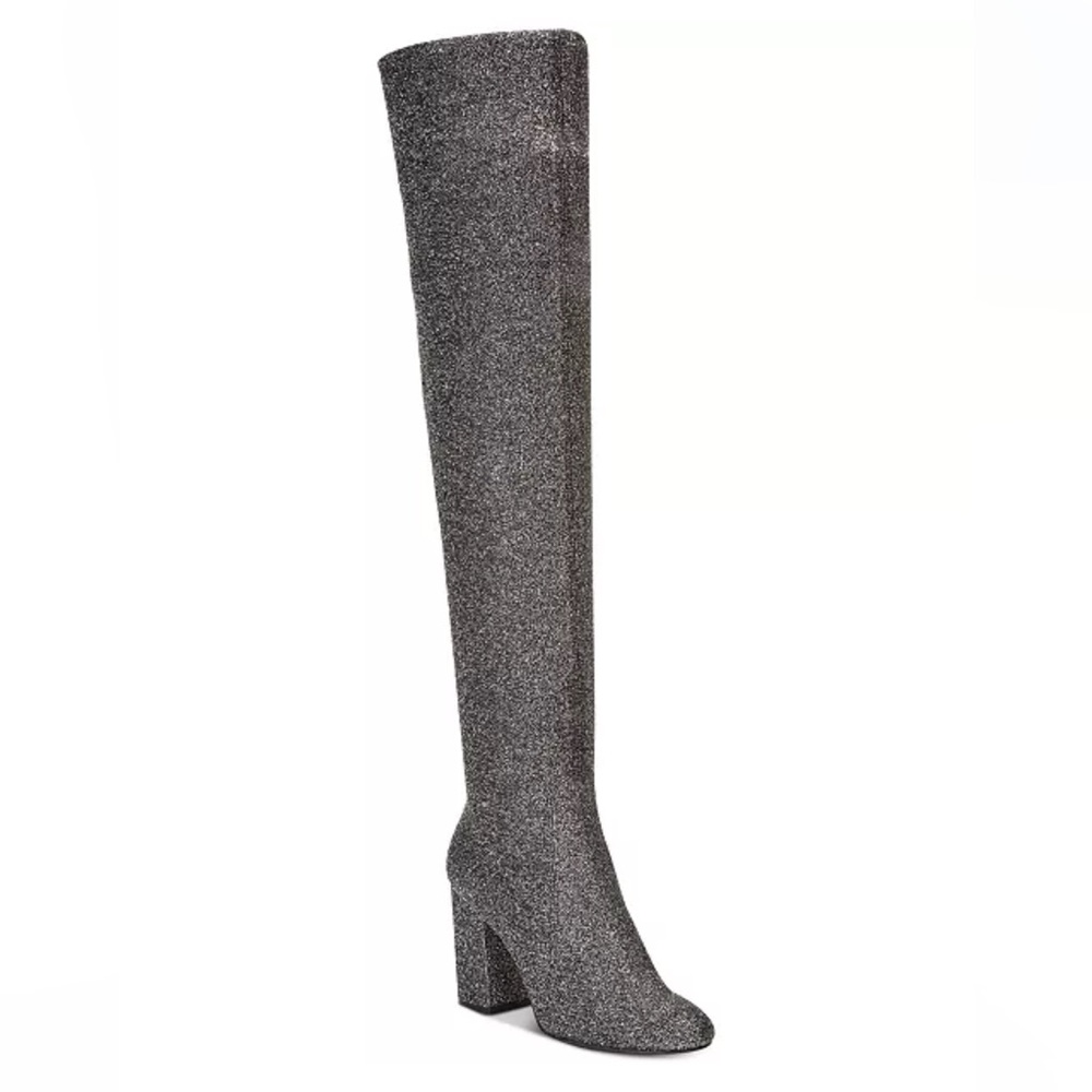 Kenneth Cole Glitter Silver Carah Boots